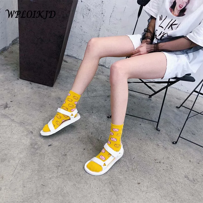 WPLOIKJD New Products Spring Summer Style Harajuku Animal Pig Patterned Happy Funny Cotton Cute Creative Women Socks Skarpetki
WPLOIKJD New Products Spring Summer Style Harajuku Animal Pig Patterned Happy Funny Cotton Cute Creative Women Socks Skarpetki