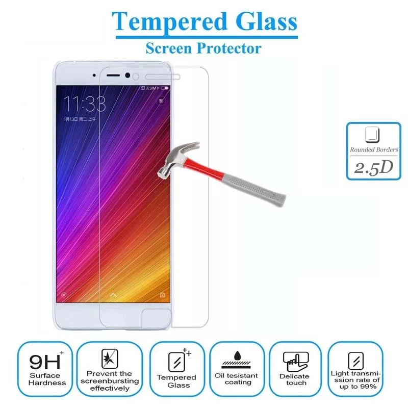 50 шт. Стекло пленка для Xiaomi 6 3 4 5 5S Max Redmi 2 Note анти -взрыв закаленное Экран протектор