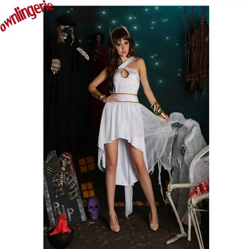 Roman Princess Costume Adult Woman Halloween Cosplay Greek Goddess Costume with headdress Noble Princess Fancy Dress Costume
Roman Princess Costume Adult Woman Halloween Cosplay Greek Goddess Costume with headdress Noble Princess Fancy Dress Costume
