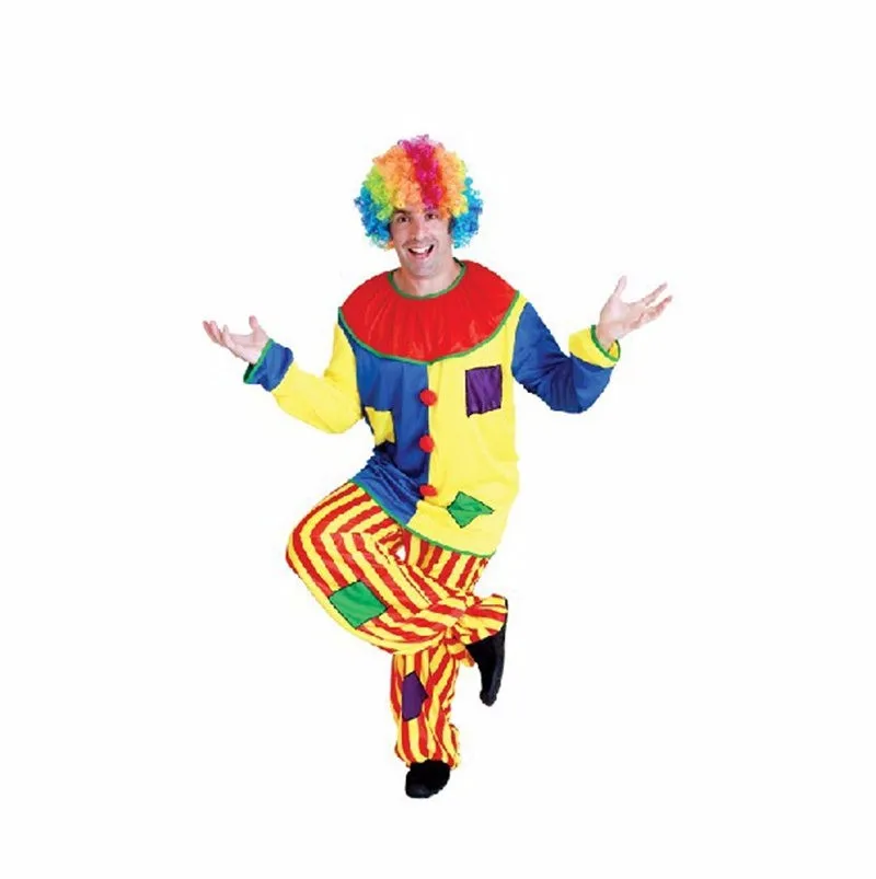 2018 Halloween Amazing Circus performance Clown Costume Adult buffoon halloween Unisex Cosplay clothes jumpsuit Top + Pants+Nose
2018 Halloween Amazing Circus performance Clown Costume Adult buffoon halloween Unisex Cosplay clothes jumpsuit Top + Pants+Nose