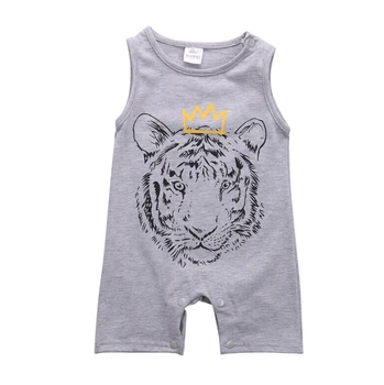 Summer Cute Boy Sleeveless Tiger Printed Rompers Cotton Newborn Baby Boys Clothes Jumpsuit Playsuit Outfits
Summer Cute Boy Sleeveless Tiger Printed Rompers Cotton Newborn Baby Boys Clothes Jumpsuit Playsuit Outfits