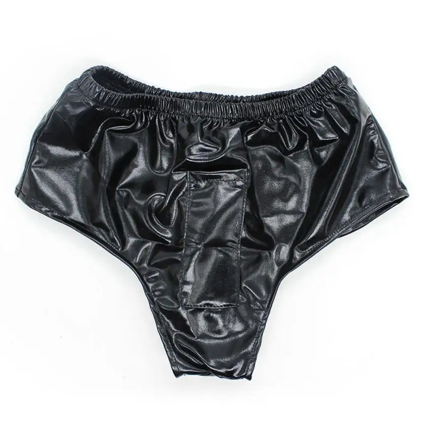 Latex Female Masturbation Underwear Panties Vibrating Massager Pants Dildo Vibrator Penis Chastity Belt Sex Toy For Woman