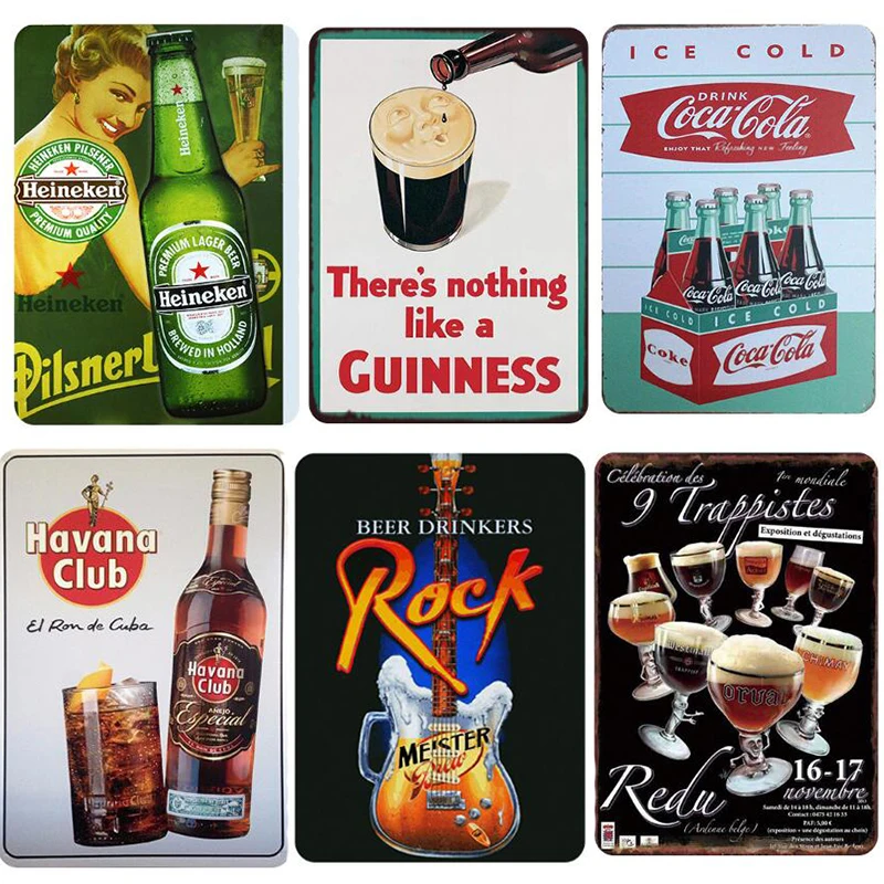 Beer Cola Plaque Retro Metal Tin Signs Cafe Home Bar Pub Casino Decorative Plates Wine Wall Stickers Whiskey Art Metal Poster
Beer Cola Plaque Retro Metal Tin Signs Cafe Home Bar Pub Casino Decorative Plates Wine Wall Stickers Whiskey Art Metal Poster