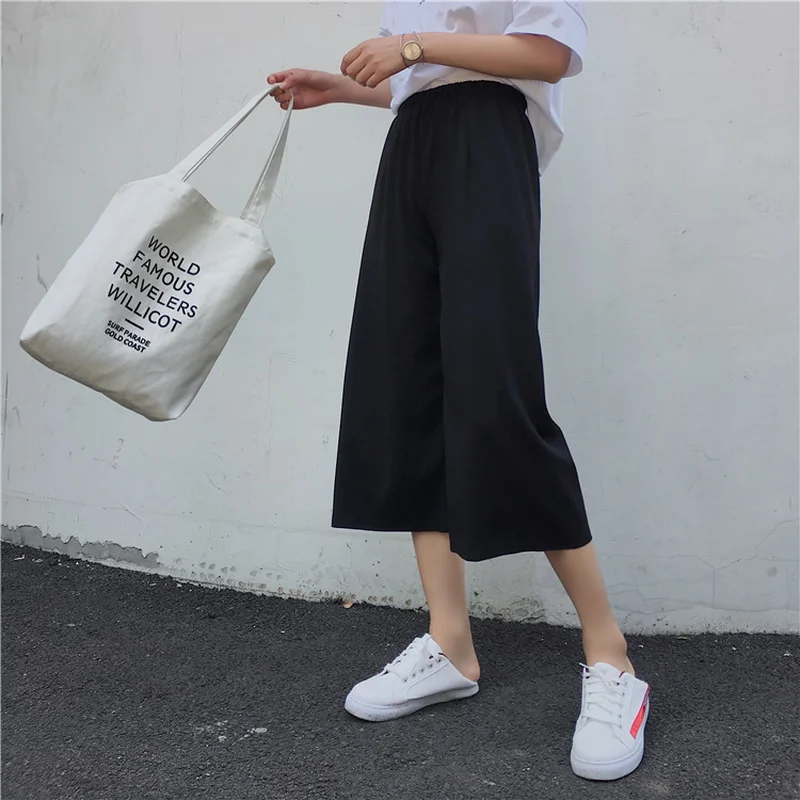 Women's High Waist Wide Leg Pants Casual Loose Ankle-Length Pants Women Korean Chiffon Pants
Women's High Waist Wide Leg Pants Casual Loose Ankle-Length Pants Women Korean Chiffon Pants