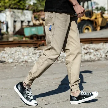 Male Loose Fit Khaki Color Multi Pockets Cargo Pants Harem Trousers Slack Bottom Hip Hop Pants Fashion Streetwear Joggers Pants
Male Loose Fit Khaki Color Multi Pockets Cargo Pants Harem Trousers Slack Bottom Hip Hop Pants Fashion Streetwear Joggers Pants
