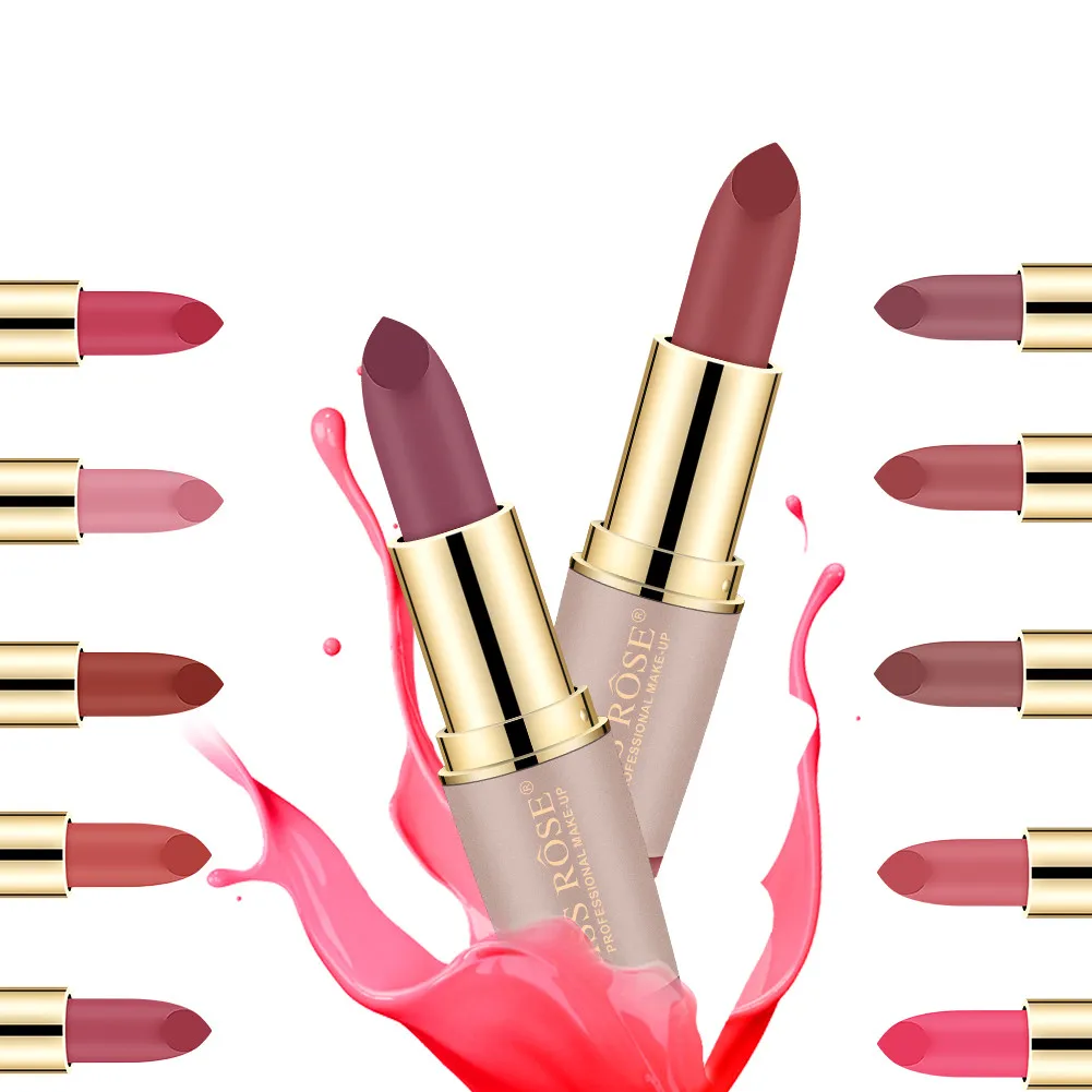 Miss Mate Lipstick Golden packaging tube Lip gloss Waterproof Professional Makeup Lipstick Set
Miss Mate Lipstick Golden packaging tube Lip gloss Waterproof Professional Makeup Lipstick Set