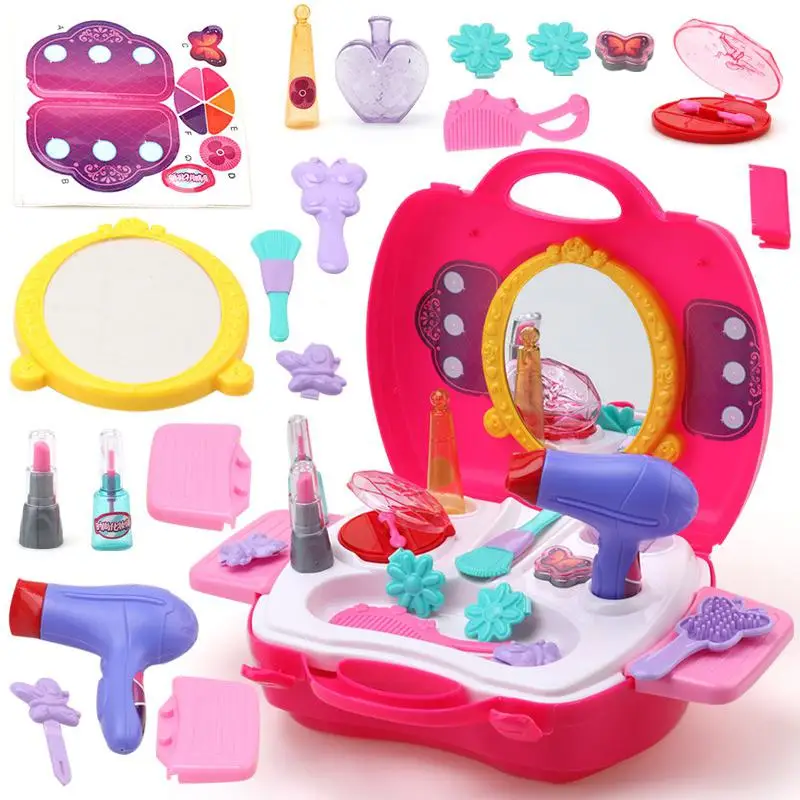 Baby Girls Make Up Pretend Play Toy Portable Plastic Cosmetics Case Educational Toy Gift for Kids
Baby Girls Make Up Pretend Play Toy Portable Plastic Cosmetics Case Educational Toy Gift for Kids