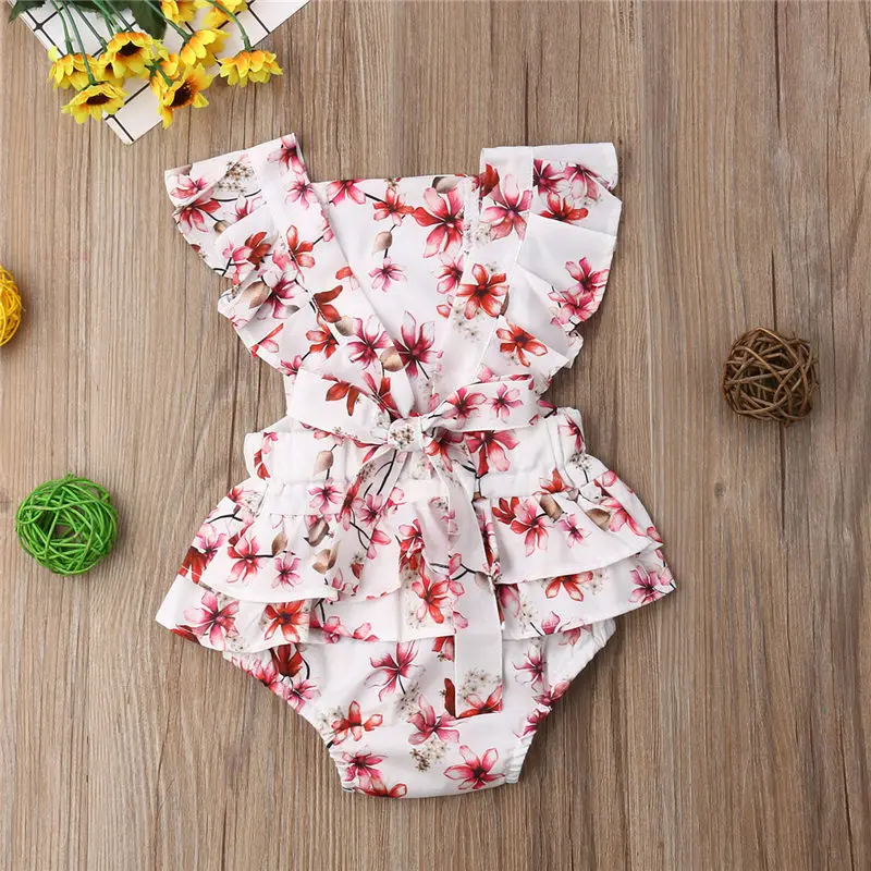 baby girl summer backless romper jumpsuit