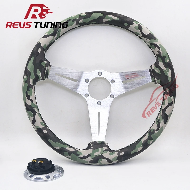 350mm 14Inch Universal Camouflage PVC Car Racing Style ND Race Rally Drift Drifting Sport Steering Wheel
350mm 14Inch Universal Camouflage PVC Car Racing Style ND Race Rally Drift Drifting Sport Steering Wheel