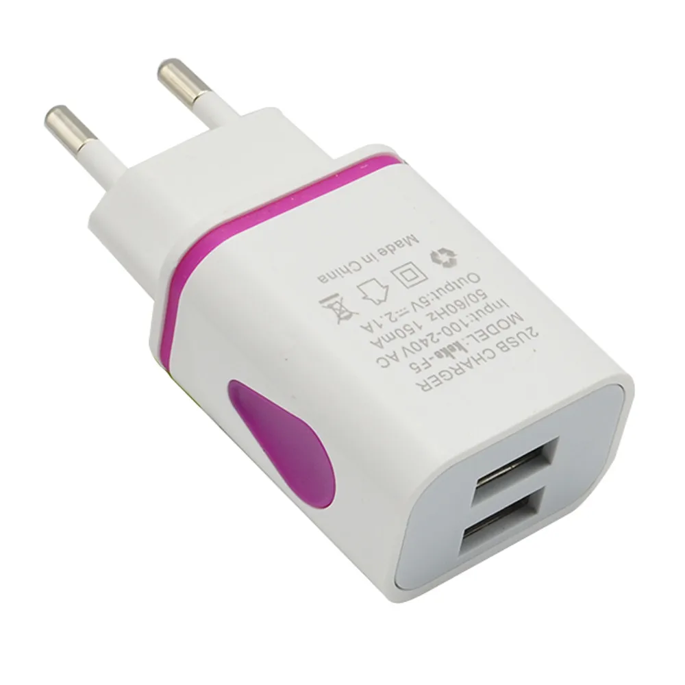 USB Charger 5V 2.1A Top Quality Hot Sale LED USB 2 Port Wall Home Travel AC Charger Adapter For S7 EU Plug Chargeres #H10
USB Charger 5V 2.1A Top Quality Hot Sale LED USB 2 Port Wall Home Travel AC Charger Adapter For S7 EU Plug Chargeres #H10