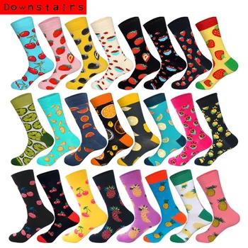 Downstairs Cool Happy Socks Men Lovely Fruits Lemon Cherry Strawberry Pineapple Harajuku Brand Designer Calcetines Largos Hombre
Downstairs Cool Happy Socks Men Lovely Fruits Lemon Cherry Strawberry Pineapple Harajuku Brand Designer Calcetines Largos Hombre