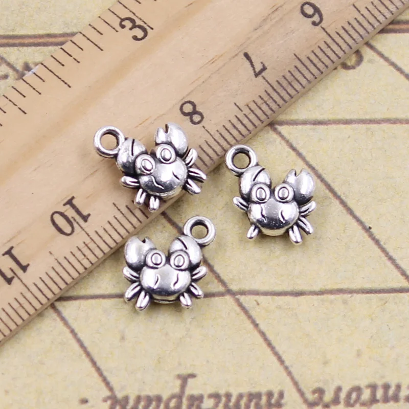 15pcs/lot Charms lovely crab 12x11mm Tibetan Silver Pendants Antique Jewelry Making DIY Handmade Craft for Bracelet Necklace
15pcs/lot Charms lovely crab 12x11mm Tibetan Silver Pendants Antique Jewelry Making DIY Handmade Craft for Bracelet Necklace
