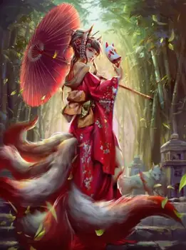 apanese Diamond Painting Portrait Nine-Tailed Fox Picture Rhinestone Full Square Diamond Embroidery Cartoon Home Decor
apanese Diamond Painting Portrait Nine-Tailed Fox Picture Rhinestone Full Square Diamond Embroidery Cartoon Home Decor