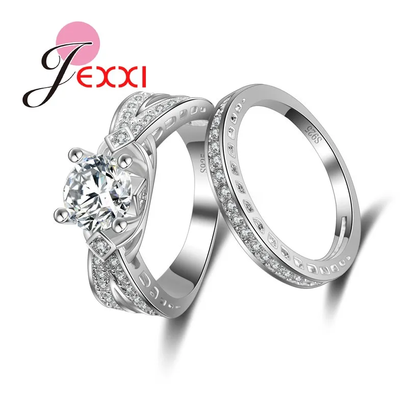 JEXXI Elegant Bridal Best Gifts 925 Sterling Silver Clear Cubic Zirconia Stone Round Pendant Ring Sets for Women Jewelry
JEXXI Elegant Bridal Best Gifts 925 Sterling Silver Clear Cubic Zirconia Stone Round Pendant Ring Sets for Women Jewelry