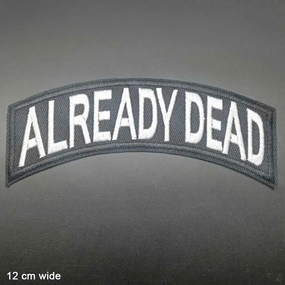 ALREADY DEAD Punk Individualized Various Letters Iron On Embroidered Clothes Patches For Clothing Stickers Garment Wholesale
ALREADY DEAD Punk Individualized Various Letters Iron On Embroidered Clothes Patches For Clothing Stickers Garment Wholesale