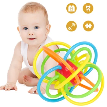 Toy Baby Ball Toy Rattles Fun Loud Bell Ball Develop Baby Intelligence Baby Grasping toy Plastic Hand Bell Rattle Manhattan 1Pcs
Toy Baby Ball Toy Rattles Fun Loud Bell Ball Develop Baby Intelligence Baby Grasping toy Plastic Hand Bell Rattle Manhattan 1Pcs