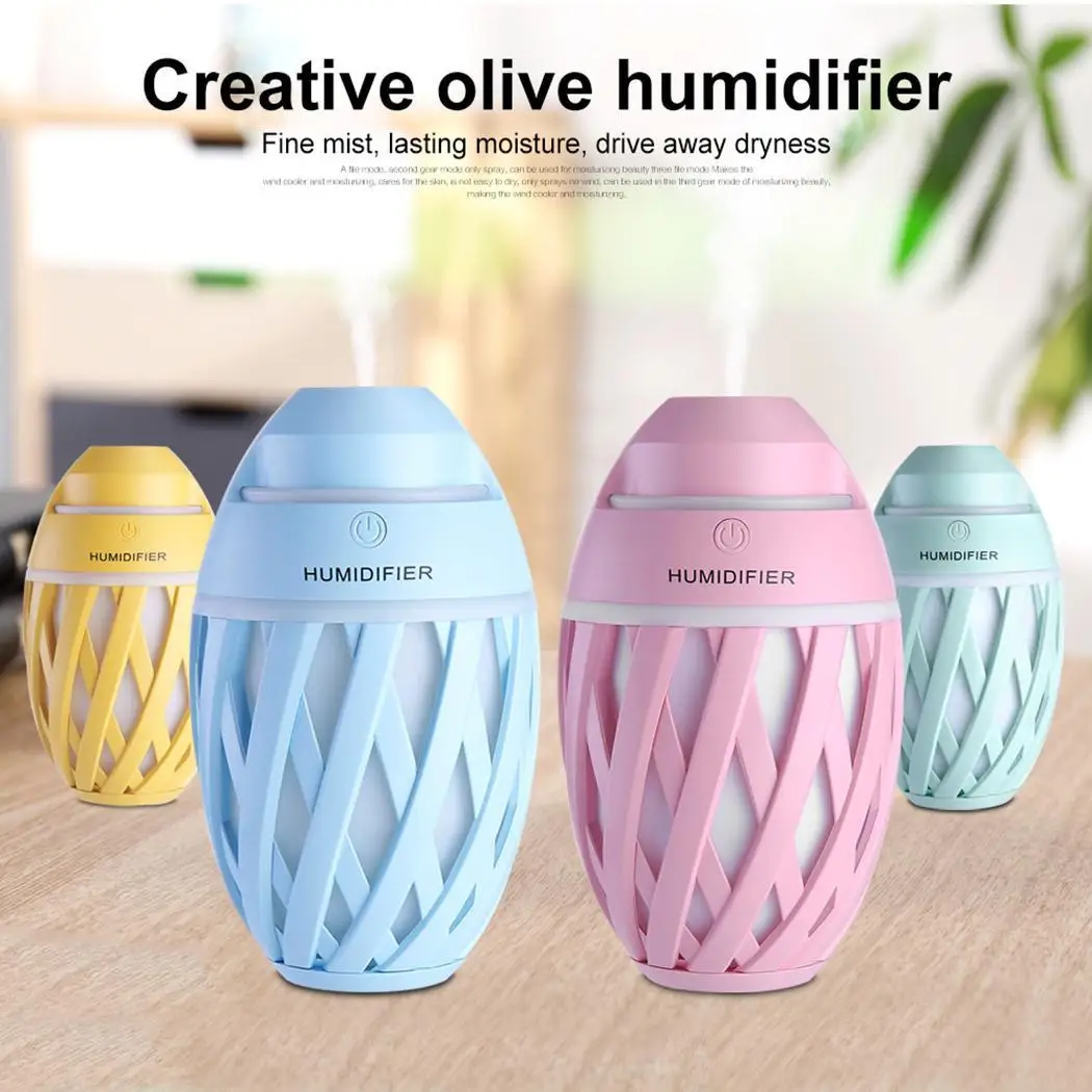 USB Mini Air Humidifier Olive Ball Ultrasonic Essential Oil Aroma Diffuser Air Purifier With Colorful LED Atmosphere Light
USB Mini Air Humidifier Olive Ball Ultrasonic Essential Oil Aroma Diffuser Air Purifier With Colorful LED Atmosphere Light