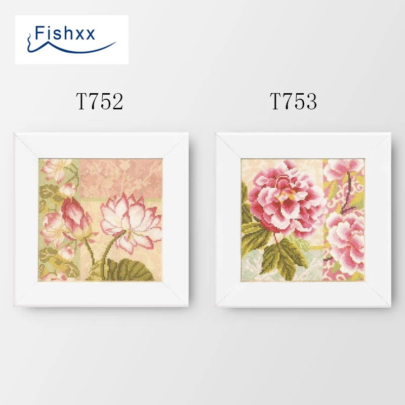 Fishxx Cross Stitch Kit T752-753 Two Hand-Embroidered Patterns Of Lotus And Peony Flowers
Fishxx Cross Stitch Kit T752-753 Two Hand-Embroidered Patterns Of Lotus And Peony Flowers