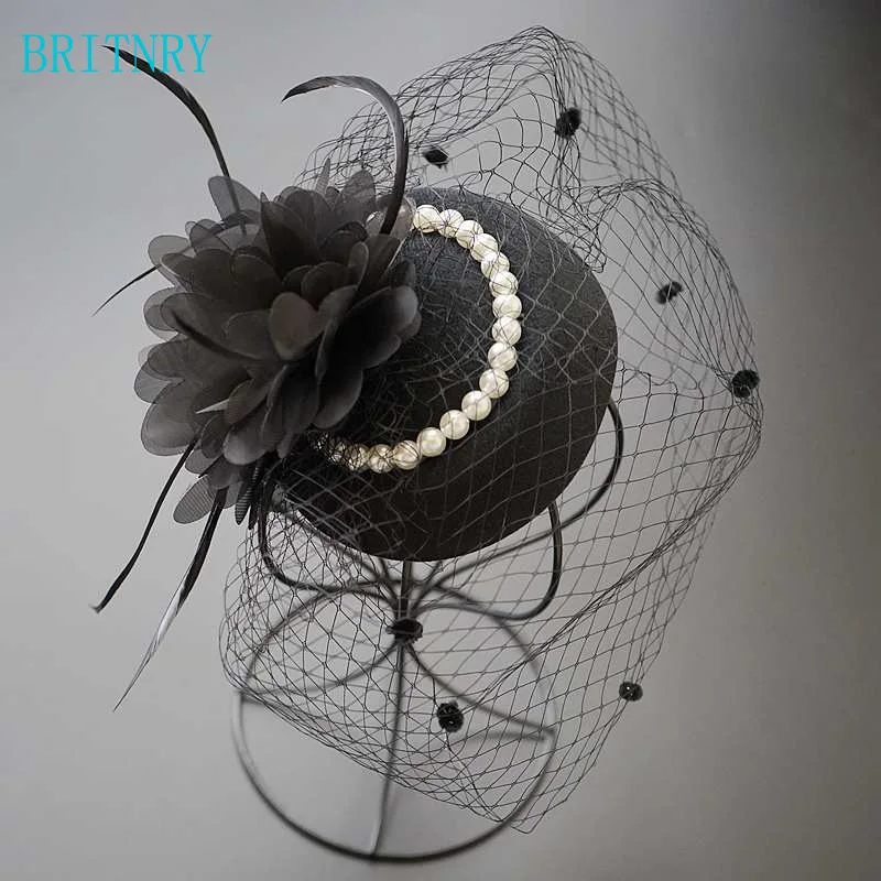 BRITNRY Black Wedding Hats For Women Cheap Hair Accessories Vintage Bridal Hats With Pearls In Stock Wedding Hat Veils
BRITNRY Black Wedding Hats For Women Cheap Hair Accessories Vintage Bridal Hats With Pearls In Stock Wedding Hat Veils
