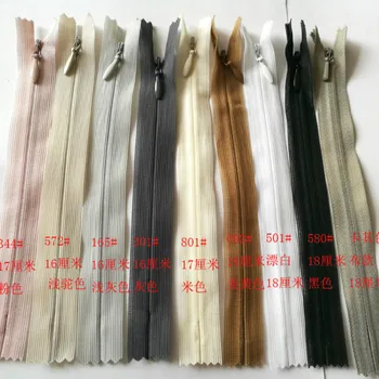 100pcs/lot 16-18cm YKK Invisible Lace Nylon Coil Zipper White Black Skirt Dress Pants Bag Pocket Diy Tailor Sewing Accessories
100pcs/lot 16-18cm YKK Invisible Lace Nylon Coil Zipper White Black Skirt Dress Pants Bag Pocket Diy Tailor Sewing Accessories