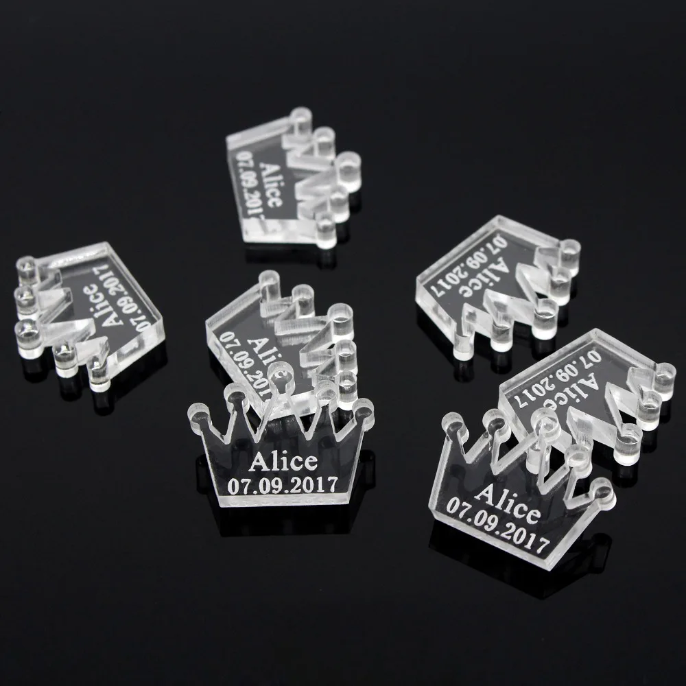 50* Personalized Clear Acrylic Crown Baby Shower Table Decoration Prince 1th Birthday Party Table Favor Centerpieces Decor
50* Personalized Clear Acrylic Crown Baby Shower Table Decoration Prince 1th Birthday Party Table Favor Centerpieces Decor