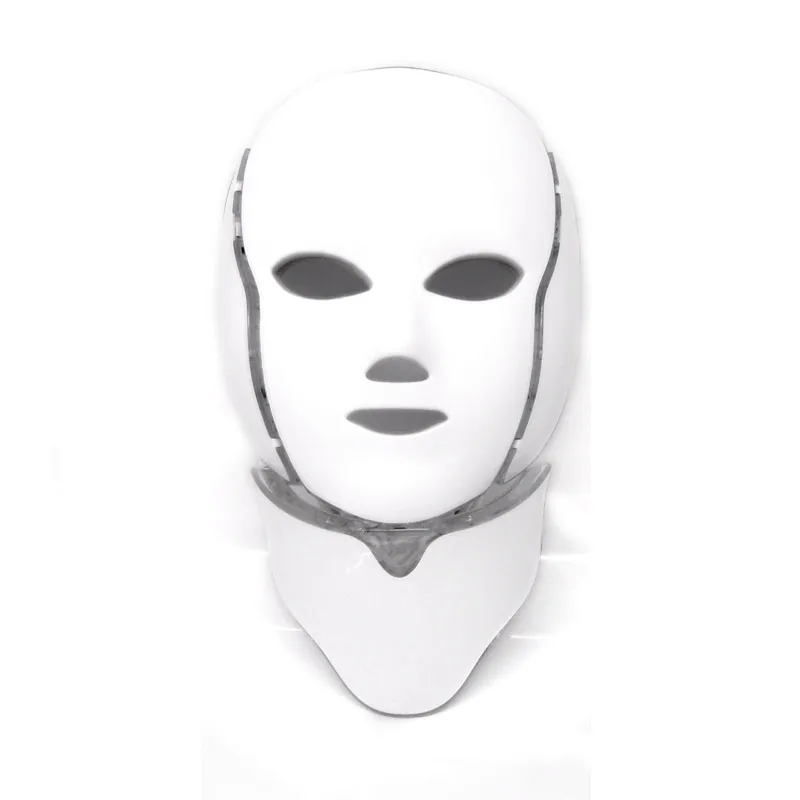LED Photon Facial Neck Mask EMS Microcurrent Therapy Skin Rejuvenation Wrinkle Removal Face Neck Beauty LED Mask 1