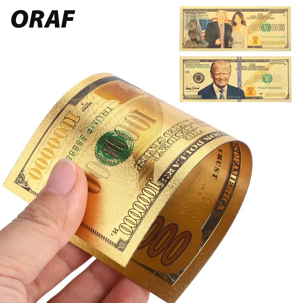 Commemorative Notes Coin Collection High Quality Antique Plated Donald Trump and The First Lady Realistic Fake Money Gold
Commemorative Notes Coin Collection High Quality Antique Plated Donald Trump and The First Lady Realistic Fake Money Gold