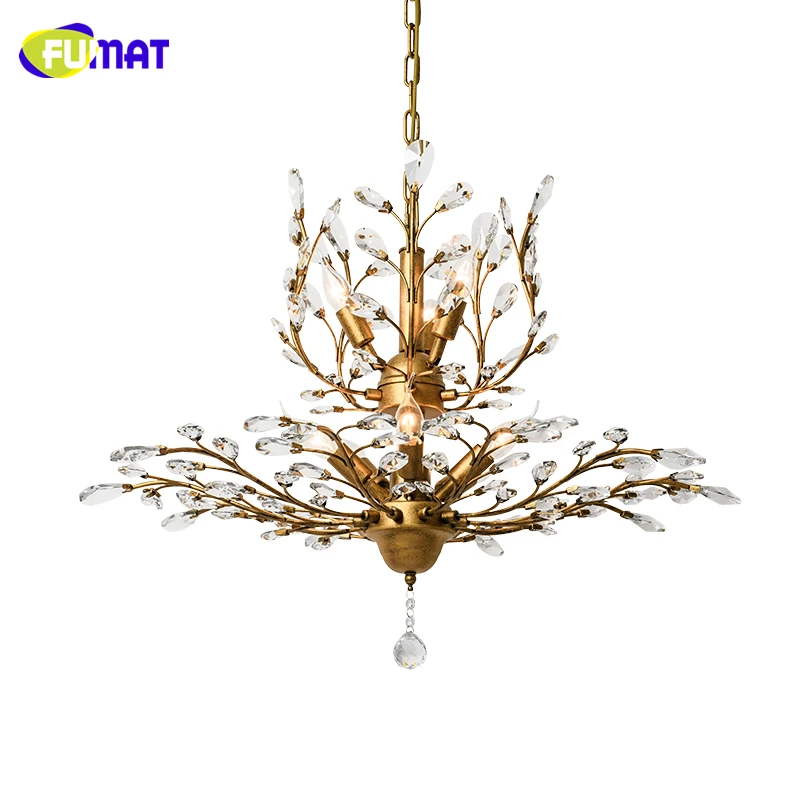 FUMAT K9 Crystal Chandelier American Crystal Lightings Living Room Study Room Creative LED Art Deco Metal Vintage Chandeliers
FUMAT K9 Crystal Chandelier American Crystal Lightings Living Room Study Room Creative LED Art Deco Metal Vintage Chandeliers