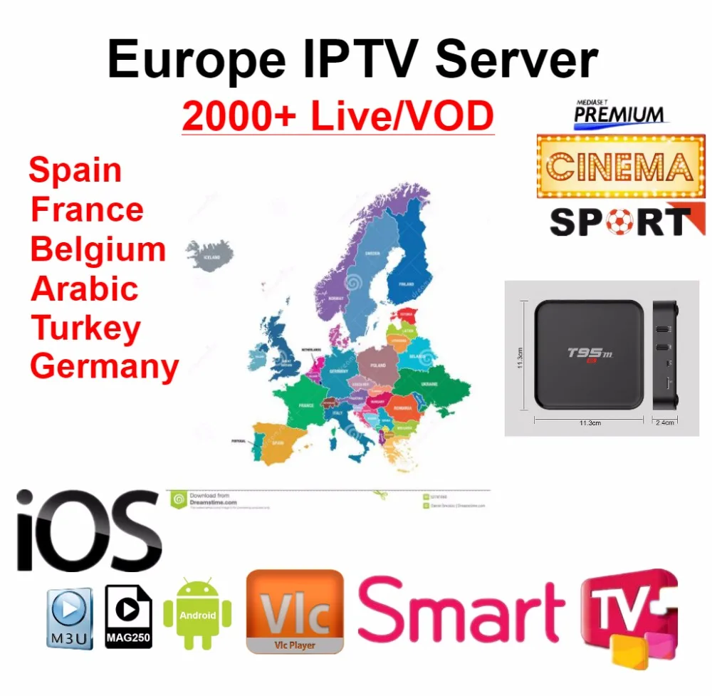 1 year 7000+ liVE Europe IPTV No monthly fee M3U ENIGAM2 Andriod APP Germany French Spain TR UK sport MEDIASET PREMIUM football
1 year 7000+ liVE Europe IPTV No monthly fee M3U ENIGAM2 Andriod APP Germany French Spain TR UK sport MEDIASET PREMIUM football