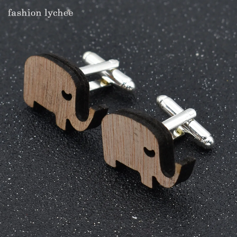 fashion lychee Retro Natural Wood Animals Elephant Geometric Cufflinks For Men Suit Shirt Fashion High Quality Jewelry
fashion lychee Retro Natural Wood Animals Elephant Geometric Cufflinks For Men Suit Shirt Fashion High Quality Jewelry