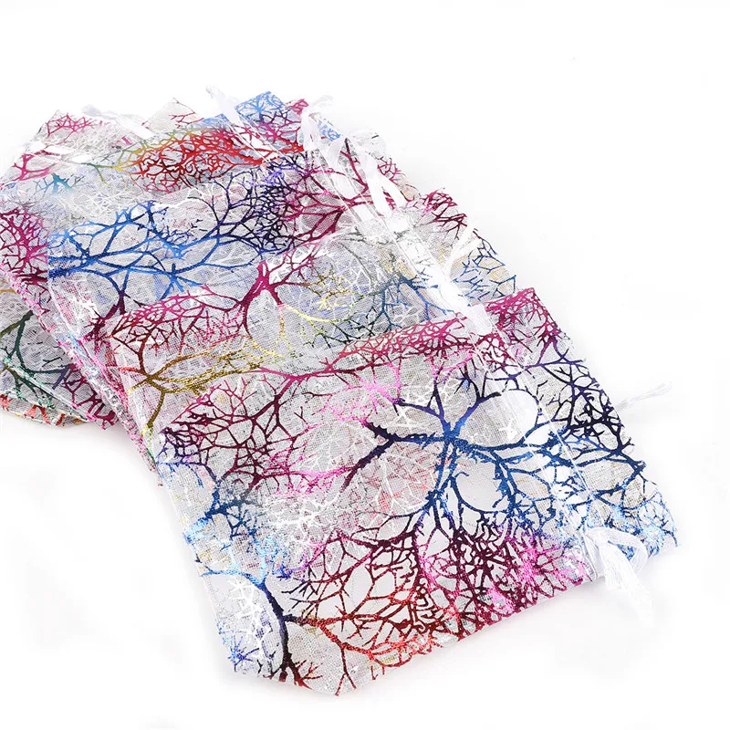 50pcs/lots Bronzing Coral Drawstring Organza Bags White&Colorful Jewelry Packaging Bags Pick Size 7x9/9x12/10x15/13x18cm
50pcs/lots Bronzing Coral Drawstring Organza Bags White&Colorful Jewelry Packaging Bags Pick Size 7x9/9x12/10x15/13x18cm