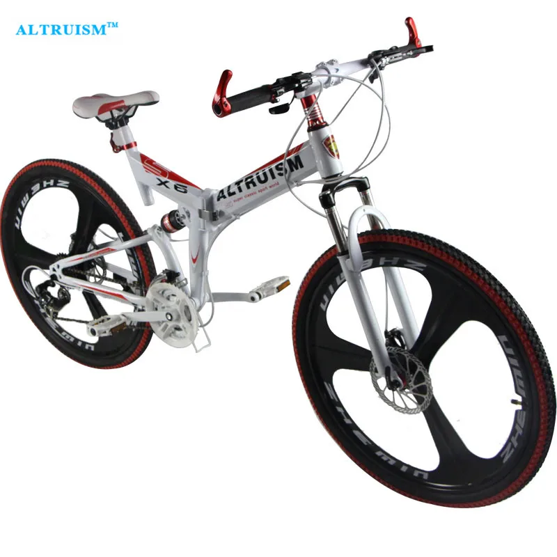 Image Altruism X6 24 Speed Aluminum Mountain Bike 26 Inch Steel Disc Brake Road Bike Bicycle Fashion Racing Suspension Bicycles