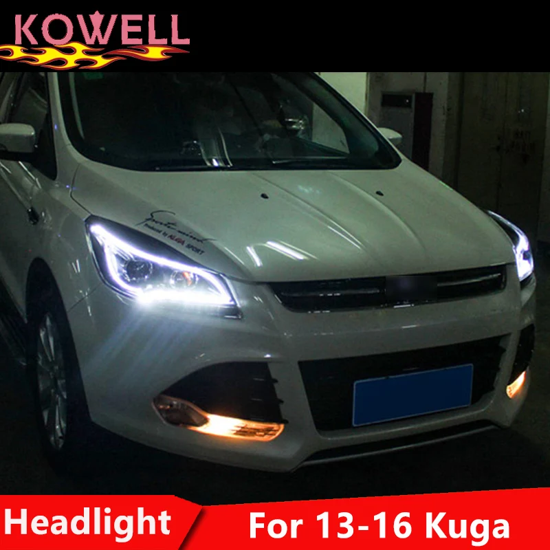 KOWELL Car Styling for Ford Kuga Headlights 2014-2015 Escape LED Headlight DRL Bi Xenon Lens High Low Beam Parking Fog Lamp
KOWELL Car Styling for Ford Kuga Headlights 2014-2015 Escape LED Headlight DRL Bi Xenon Lens High Low Beam Parking Fog Lamp