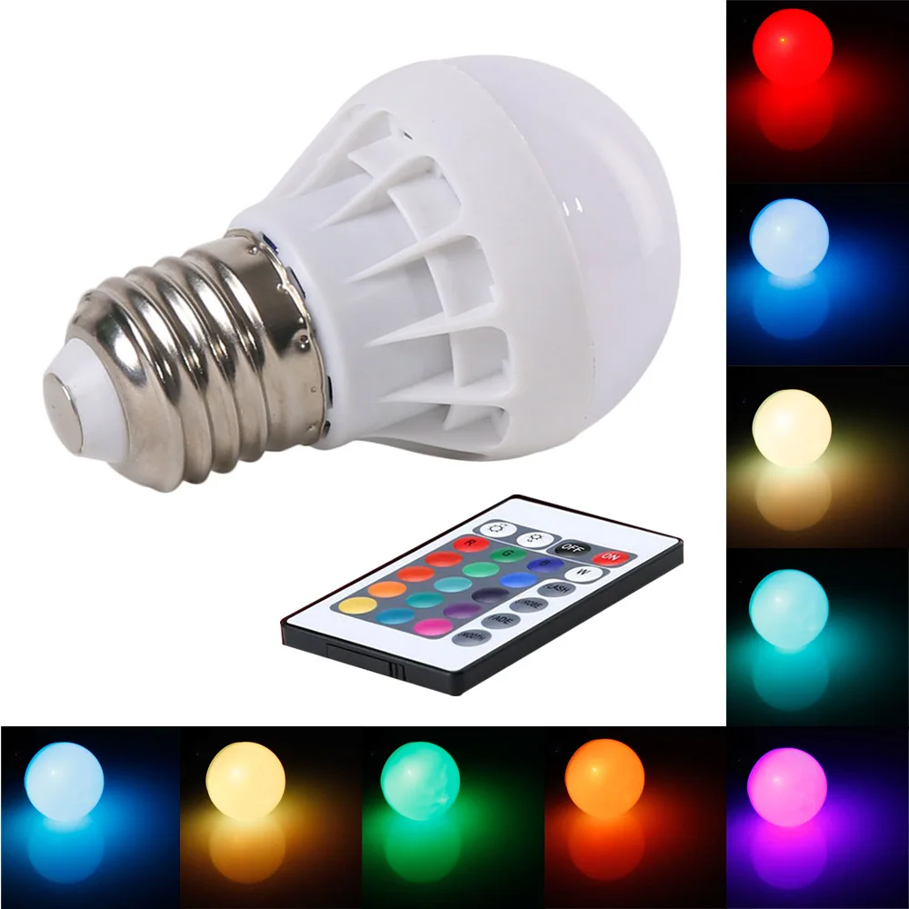 (4pcs/lot) RGB LED Bulb Lights Changeable LED Lamp Color Changing Magic Bulb Remote Smart Light lamp Dimmable Memory Magic Lamp
(4pcs/lot) RGB LED Bulb Lights Changeable LED Lamp Color Changing Magic Bulb Remote Smart Light lamp Dimmable Memory Magic Lamp