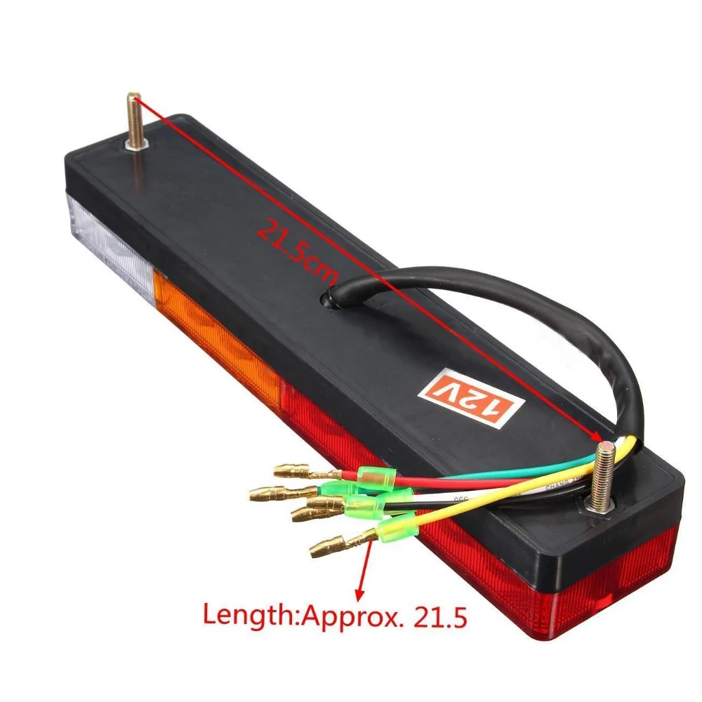 2 PCS 20 Led Truck Tail Light 12V Car Led Taillight For Van Lamp Reversing Lights Tail Lights For Trailers Left And Right Lamps (16)