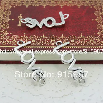 Sweet Bell Free shipping 30pcs 41*16mm Antique Plating Metal "LOVE" Jewelry Connectors Bracelet Making
Sweet Bell Free shipping 30pcs 41*16mm Antique Plating Metal "LOVE" Jewelry Connectors Bracelet Making