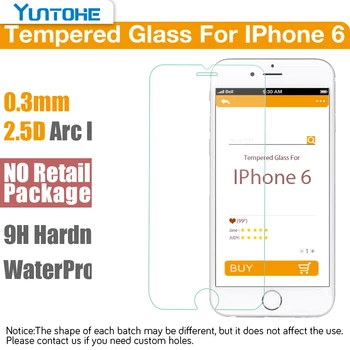 100pcs For Iphone 6 6s 7 4.7" Premium protective film 2.5D 0.3mm 9H Hardness Tempered Glass screen protector no retail package
100pcs For Iphone 6 6s 7 4.7" Premium protective film 2.5D 0.3mm 9H Hardness Tempered Glass screen protector no retail package