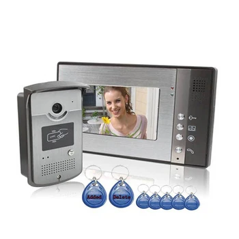 2x7"Color LCD Monitors+1xOutdoor IR Camera Wired Video Intercom Door Phone Doorbell ID Card Keyfobs Calling Unlocking 1000users
2x7"Color LCD Monitors+1xOutdoor IR Camera Wired Video Intercom Door Phone Doorbell ID Card Keyfobs Calling Unlocking 1000users