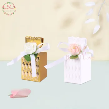 12pcs Bronzing Vase Shape Candy Box Wedding Party Gift Box with Ribbons Party Decoration Marriage Wedding Favors Accessories
12pcs Bronzing Vase Shape Candy Box Wedding Party Gift Box with Ribbons Party Decoration Marriage Wedding Favors Accessories