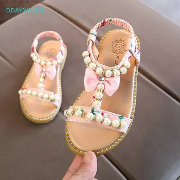 Girls Princess Sandals With Bow New Summer Kids Baby Flowers Sandals Children Party Shoes Flat Toddler Beach Sandals Pearls
Girls Princess Sandals With Bow New Summer Kids Baby Flowers Sandals Children Party Shoes Flat Toddler Beach Sandals Pearls