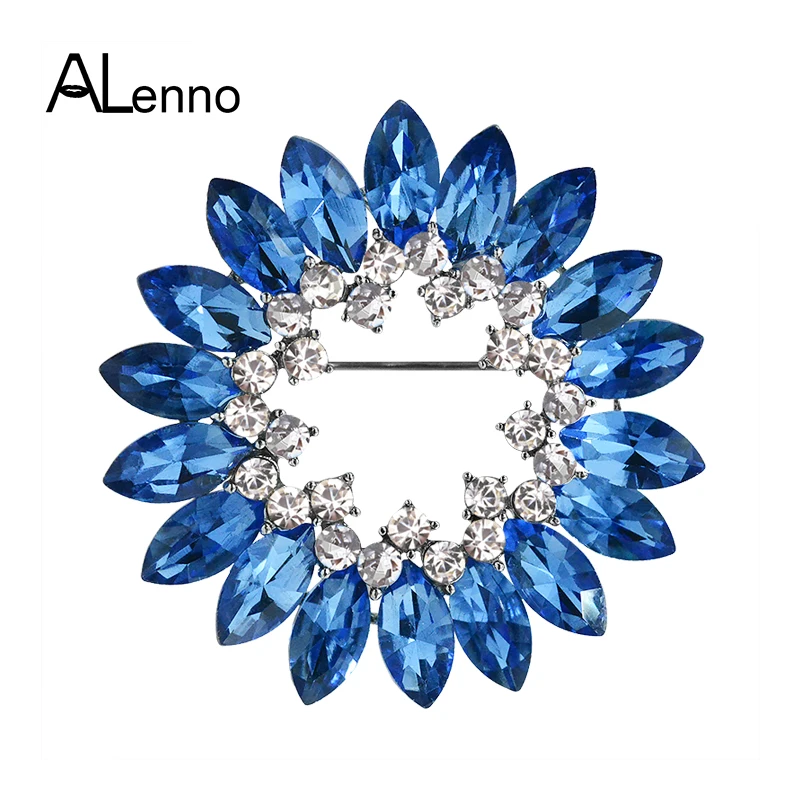 Generous Blue Crystal Rhinstone Round Flower Metal Lapel Pins And Brooches For Women Men Coat Suit Accessories Cute Jewelry Gift
Generous Blue Crystal Rhinstone Round Flower Metal Lapel Pins And Brooches For Women Men Coat Suit Accessories Cute Jewelry Gift