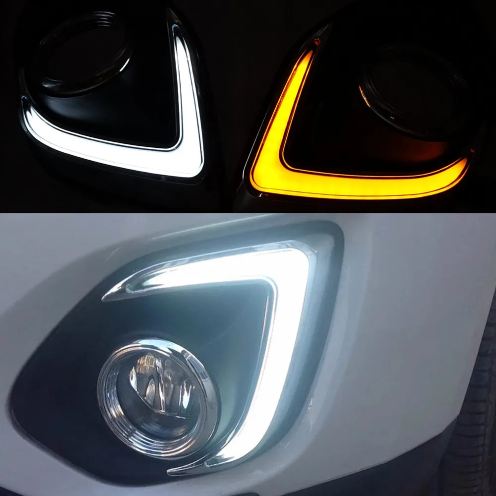 Car Flashing 1 Set 12V ABS For Mitsubishi ASX 2013-2014 LED DRL Daytime Running Light Daylight With Yellow Turn Signal Lamp DRL
Car Flashing 1 Set 12V ABS For Mitsubishi ASX 2013-2014 LED DRL Daytime Running Light Daylight With Yellow Turn Signal Lamp DRL