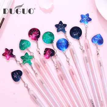 DUGUO cute stationery romantic constellation pendant gel pen cute acrylic pendant student black pen 0.38mm pen kawaii supplies
DUGUO cute stationery romantic constellation pendant gel pen cute acrylic pendant student black pen 0.38mm pen kawaii supplies