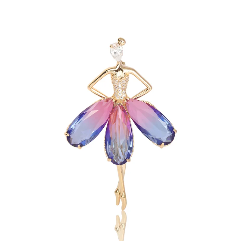 Blucome Luxury Light Cubic Zircon Girls Shape Brooches For Women Gold Color Dancer Girl Women Kids Clothes Accessories Lapel Pin
Blucome Luxury Light Cubic Zircon Girls Shape Brooches For Women Gold Color Dancer Girl Women Kids Clothes Accessories Lapel Pin