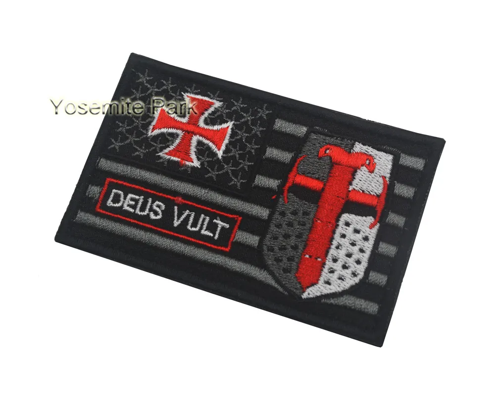 cross templar crusader Patches deus vult US FLAG Military Tactical PATCH army chrisitan religious badges for backpack
cross templar crusader Patches deus vult US FLAG Military Tactical PATCH army chrisitan religious badges for backpack
