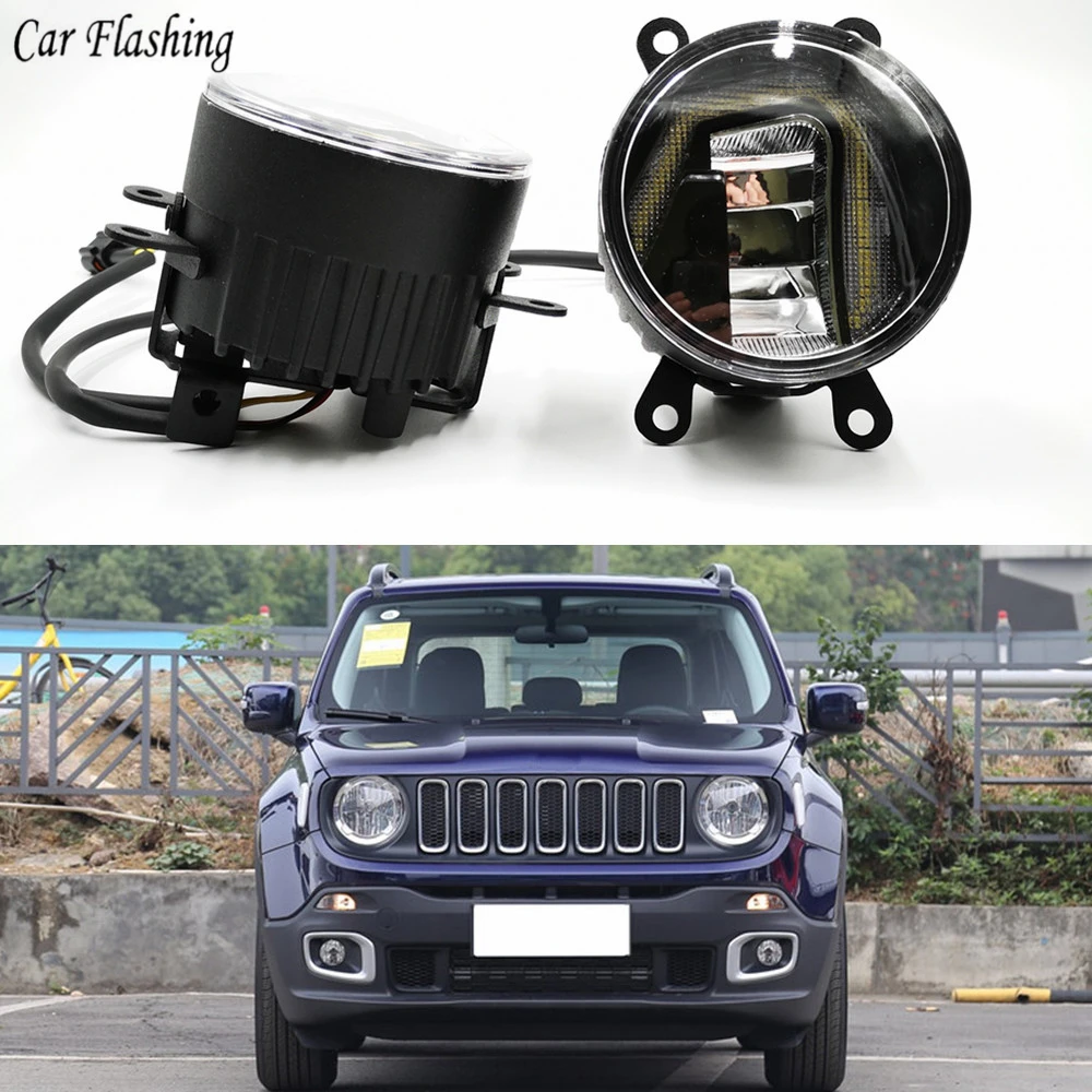 3-IN-1 Functions Auto LED For Jeep Renegade 2016 2017 2018 DRL Daytime Running Light Car Projector Fog Lamp with yellow signal
3-IN-1 Functions Auto LED For Jeep Renegade 2016 2017 2018 DRL Daytime Running Light Car Projector Fog Lamp with yellow signal