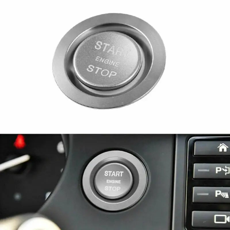 BBQ@FUKA Silver Car Engine Ignition Start Button Cover Trim interior car-styling For Jaguar XF F-PACE E-PACE 2016-2018 car decal
BBQ@FUKA Silver Car Engine Ignition Start Button Cover Trim interior car-styling For Jaguar XF F-PACE E-PACE 2016-2018 car decal