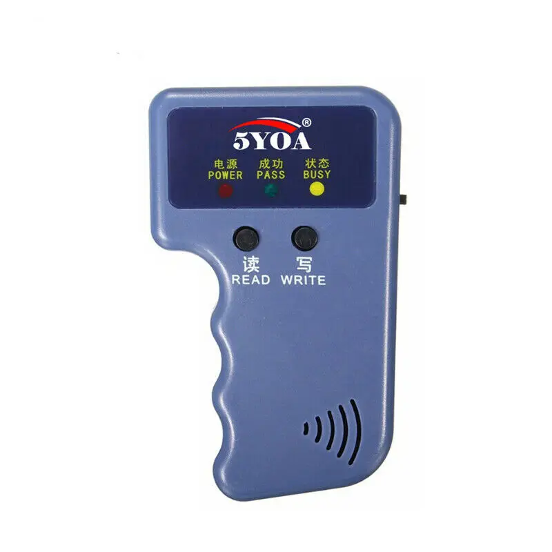 Handheld 125KHz RFID Duplicator Key Reader RFID Writer Copier ID Card Cloner not include key card
Handheld 125KHz RFID Duplicator Key Reader RFID Writer Copier ID Card Cloner not include key card