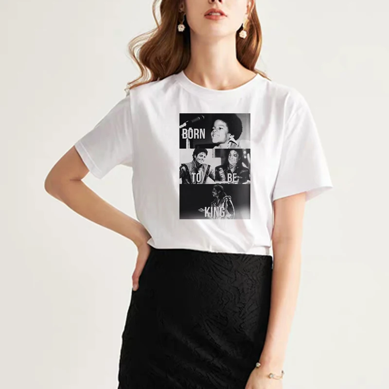Women's Michael Jackson Place with No Name Printed Streetwear Short Sleeve Cotton Tshirts Casual O-Neck Tops Korean Clothes
Women's Michael Jackson Place with No Name Printed Streetwear Short Sleeve Cotton Tshirts Casual O-Neck Tops Korean Clothes