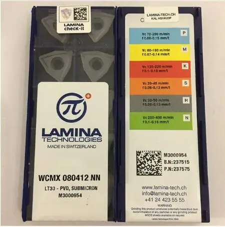 Free Shipping WCMX080412NN LT30 Original Lamina CNC Blade Carbide Inserts Milling Inserts Lathe Tools 10Pcs/Lot
Free Shipping WCMX080412NN LT30 Original Lamina CNC Blade Carbide Inserts Milling Inserts Lathe Tools 10Pcs/Lot